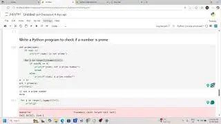 Most asked Python interview question prime number ( rapido BA interview)