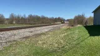 CSX 3407 Leads Westbound Q015 w/ Rear DPU at Diamond Street