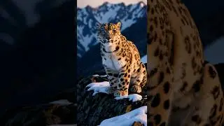 Snow Leopard 4k HDR. #shortsfeed #wildlife
