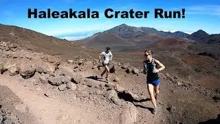 Trail Run Down into the Haleakala Crater on Maui!