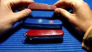 Ecoline Scales  vs Regular Scales , Swiss Army Victorinox knives