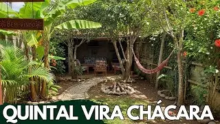 O segredo pra deixar qualquer quintal pequeno com clima de chácara é esse aqui
