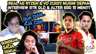REAL AE RYZEN & VD ZUXXY‼️INTERVIEW BTR OLD & ALTER EGO 10 MENIT DAGING SEMUA‼️PUBG MOBILE