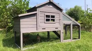 Waterproof Large Bunny Hutch with UV Roof for Outside Use-Aivituvin -AIR23