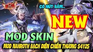 Hướng Dẫn Mod Skin Nakroth Bạch Diện Chiến Thương C&oacute; N&uacute;t Bấm M&ugrave;a S4 2025 Full Hiệu Ứng Li&ecirc;n Qu&acirc;n