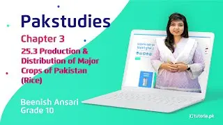 Pak Studies Class 10 | Chapter 3 | Topic 25.3 | Rice | in urdu | tutoria.pk