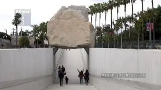Levitated Mass Boulder Display at Los Angeles County Museum of Art aka LACMA