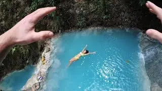 Jumping Into Cebu Waterfalls (So blue!?) | Philippines travel vlog with Avelovinit