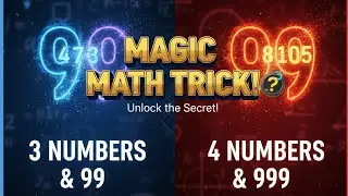 Magic trick multiplication of 3 digit with 2 dight 99 and so on |multiplication trick| |magic trick|
