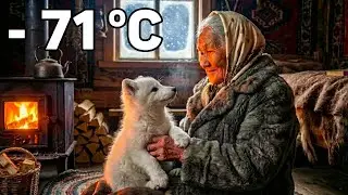 An Elderly Woman Saved a Freezing White Arctic Fox Cub in Siberia ❄️🦊