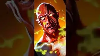 BLACK ADAM - DIGITAL PAINTING | #shorts #blackadam #therock
