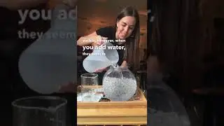 Transparent water beads go Invisible in water