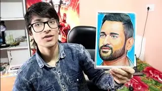 How I draw Ms Dhoni. 🙂