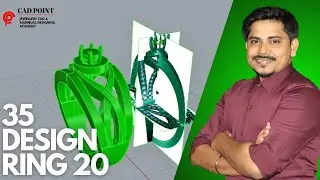 JEWELLERY CAD 35 DESIGN ( RING 20 ) IN हिंदी || JEWELLERY CAD POINT #caddesign #cadtutorials #feed