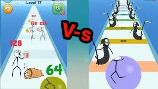 Stickman Roll Android (Ios) Part 1 All Levels New Updated Games Pely