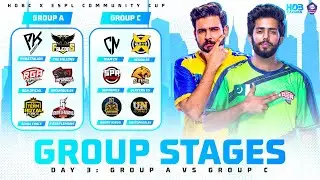 Espl X Caravan Community Cup | Group Stages day 3| Battle For 400USD ||