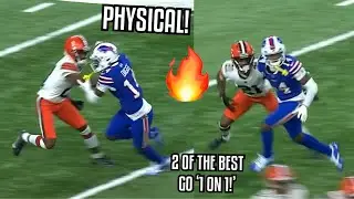 When Stefon Diggs MET Denzel Ward &lsquo;1 on 1s&rsquo; 🔥 (WR Vs CB) 2022 Browns Vs Bills highlights