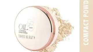 Swiss beauty Oil control compact powder 2 in 1 review || How to use compact powder