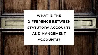 What is the difference between Statutory Accounts and Mangement Accounts?