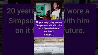 20 years ago Jay z wore a Simpson T shirt#simpsons #jayz #rap #viral