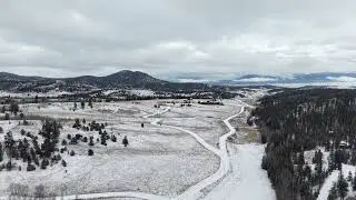 Snowy Elk Mountain fly towards South Park Colorado Jan 8, 2026