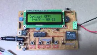 Programmable relay timer using PIC