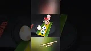 3D printed Yoshi and Baby Mario diaroma #short #shorts #mario #yoshi #3dprint #3dprinting #painting