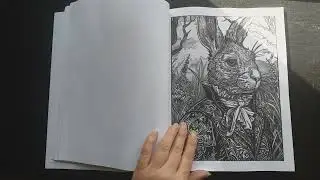 Gothic fantasy Easter coloring book flip through