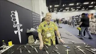 The 2024 Blade Show Booth of Brock Blades 