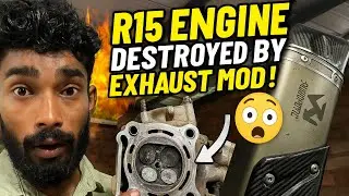 ENGINE BLASTED!🔥Yamaha motor cycles |aftermarket Exhaust#yamaha #yamahar15v3