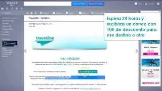 Cup&oacute;n de descuento 10&euro; en Travel2be