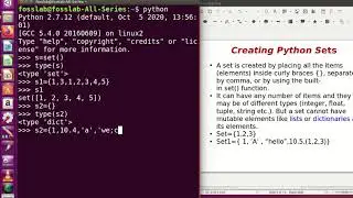 Set Datatype in Python Programming with demo explained in Tamil