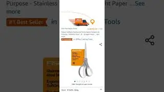 Fiskars Softgrip Contoured Performance Scissors All Purpose - Stainless Steel - 8