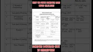NEET UG State Counselling Schedule 2025 dated 23.10.2025 #mcc #neetcounselling #mbbs #aiq #neet