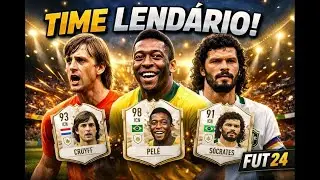 PEL&Eacute;, CRUYFF E S&Oacute;CRATES JUNTOS NO EA FC 24! 🔥 TIME LEND&Aacute;RIO #eafc24  #ultimateteam
