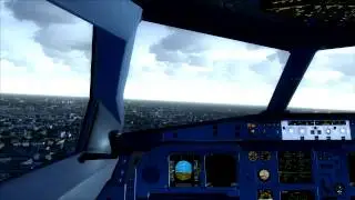 Cockpit Landing Heavy Crosswind 65 knots Swiss A330-300 Bangkok Don Muang