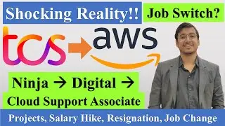 TCS Ninja to Digital to AWS Cloud Support Associate | Service Based to Product Based @pranshu_tiwari