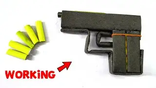 How to make a paper gun | paper gun | paper craft weapons | origami pistol gun