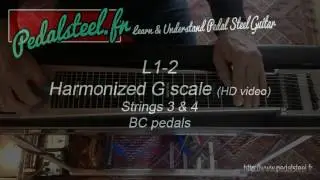 L1-2 Harmonized G scales (Strings 3&4 - BC pedals)
