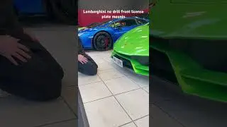 Lamborghini #huracan  evo no drill front license plate mount #supercars