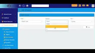 How to prepare a class schedule in Edusmartech School Management system