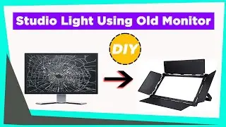 Studio Light Using Old Monitor | Cheap Way to make Studio Fill Light | Reuse of Monitors in Hindi