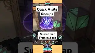Sunset KAYO Lineups - Mid Top to A site #valorant #valoranttips #lineupsvalorant #kayo #weirdlineups