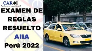 Resolviendo el examen de reglas AIIA 2022 - PERU MTC TOURING
