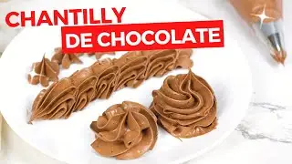 CHANTILLY CASEIRO de CHOCOLATE 🍫 (f&aacute;cil, barato e PERFEITO para decorar)