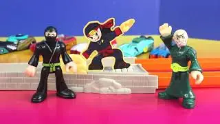 Hot Wheels Split Speeders Race And Split Ninja Chop Imaginext Ninjas - Just4fun290 Original Videos