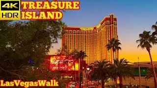 LasVegasWalk &bull; Treasure Island Hotel and Casino &bull; December 2025 (4K HDR)