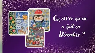 Qu'est ce qu'on a fait en décembre? #diamondpainting #pixelart #craft #crossstitch 