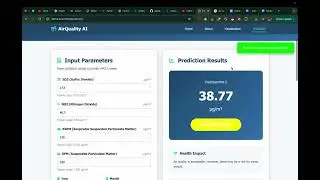 Air Quality Index Prediction using Python & Machine Learning | Final Year Project | AQI PM2.5