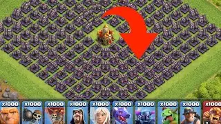 COC New Trap VS Troops Challenge